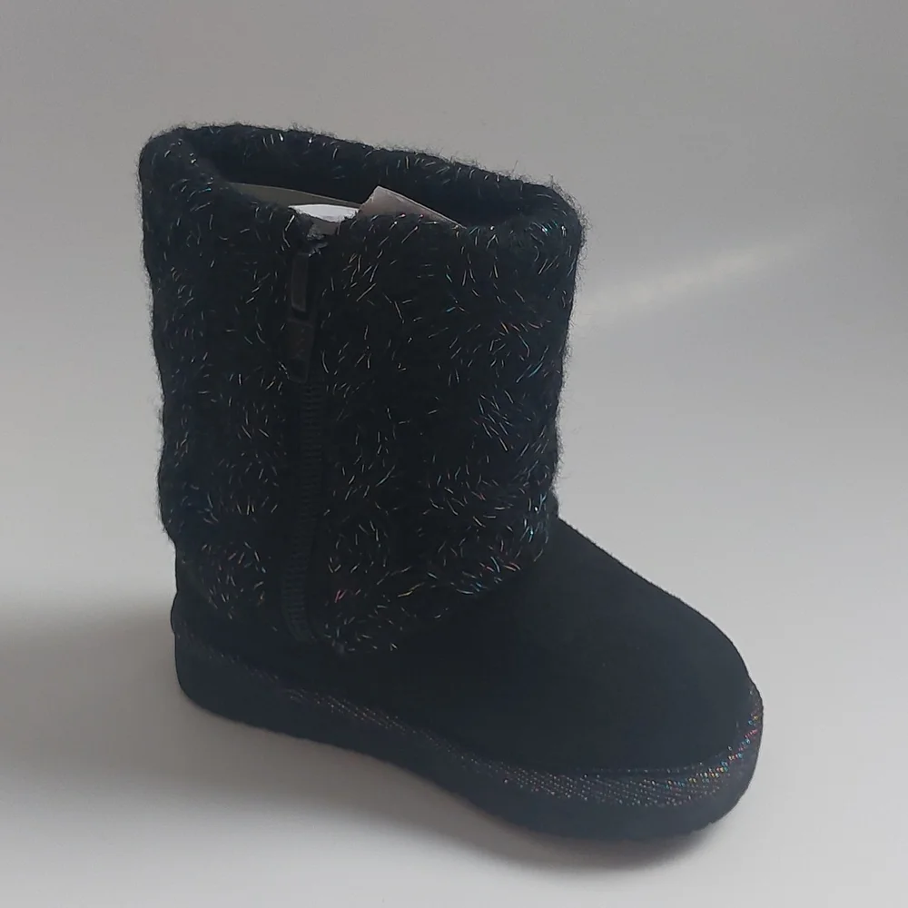 Jumping beans reagann boot toddler Girls‎ winter black size  5T